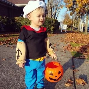 Kids Popeye Halloween costume 2-3 T